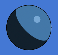 Cartoon Sphere with Specular Highlight